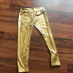 Gold leggings